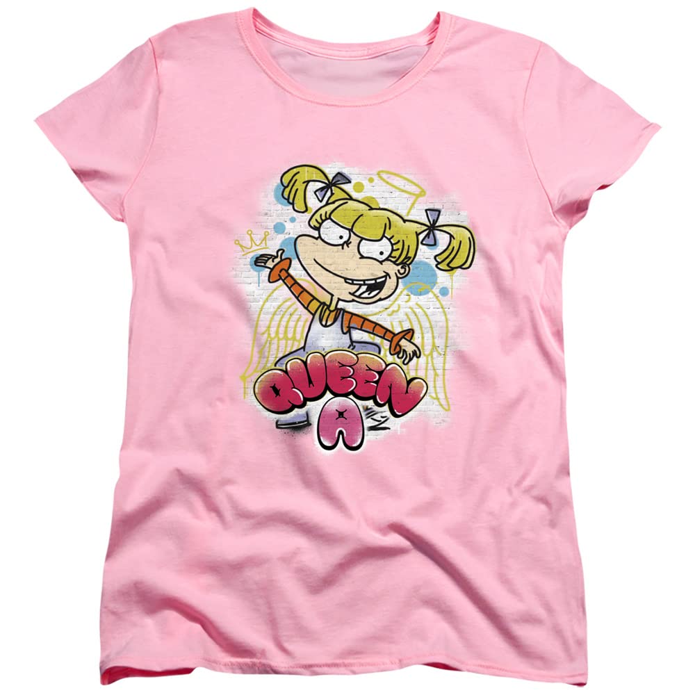 LOGOVISION Rugrats Angelica Women's T-Shirt | Retro 90s Cartoon Graphic Tee | Casual Streetwear & Nostalgic Gift for Fans