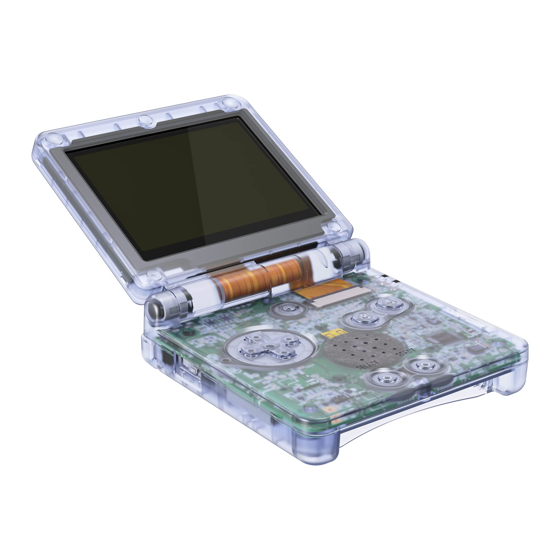 eXtremeRate Glacier Blue Custom Replacement Housing Shell for Gameboy Advance SP GBA SP - Compatible with IPS & Standard LCD Screens - DIY Console Modding Kit - Perfect for Gaming Enthusiasts & Retro Console Collectors