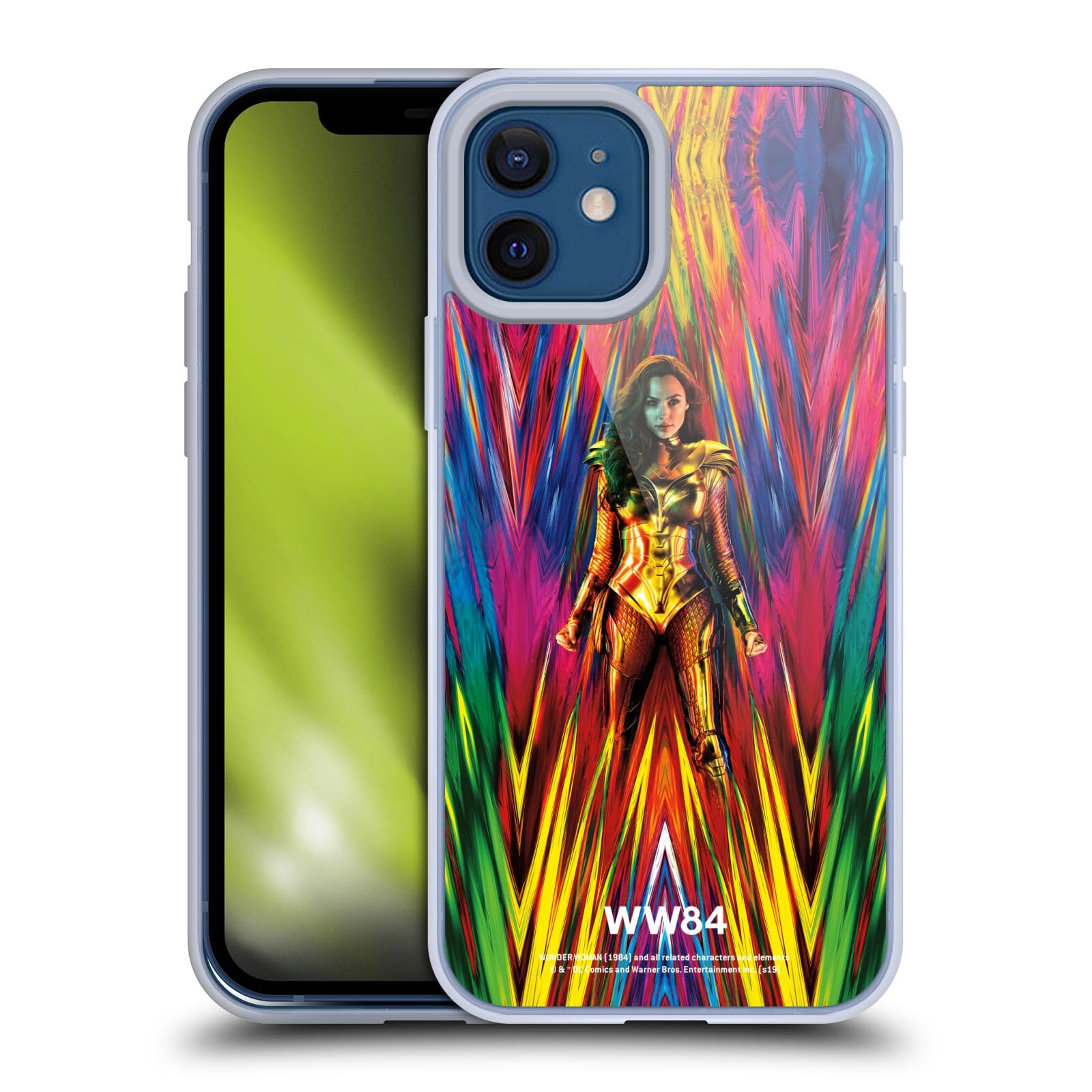 Official Wonder Woman 1984 Teaser Poster Soft Gel Phone Case for iPhone 12/12 Pro - Durable Protection & Superhero Style | Perfect for DC Fans, Movie Lovers & Everyday Use