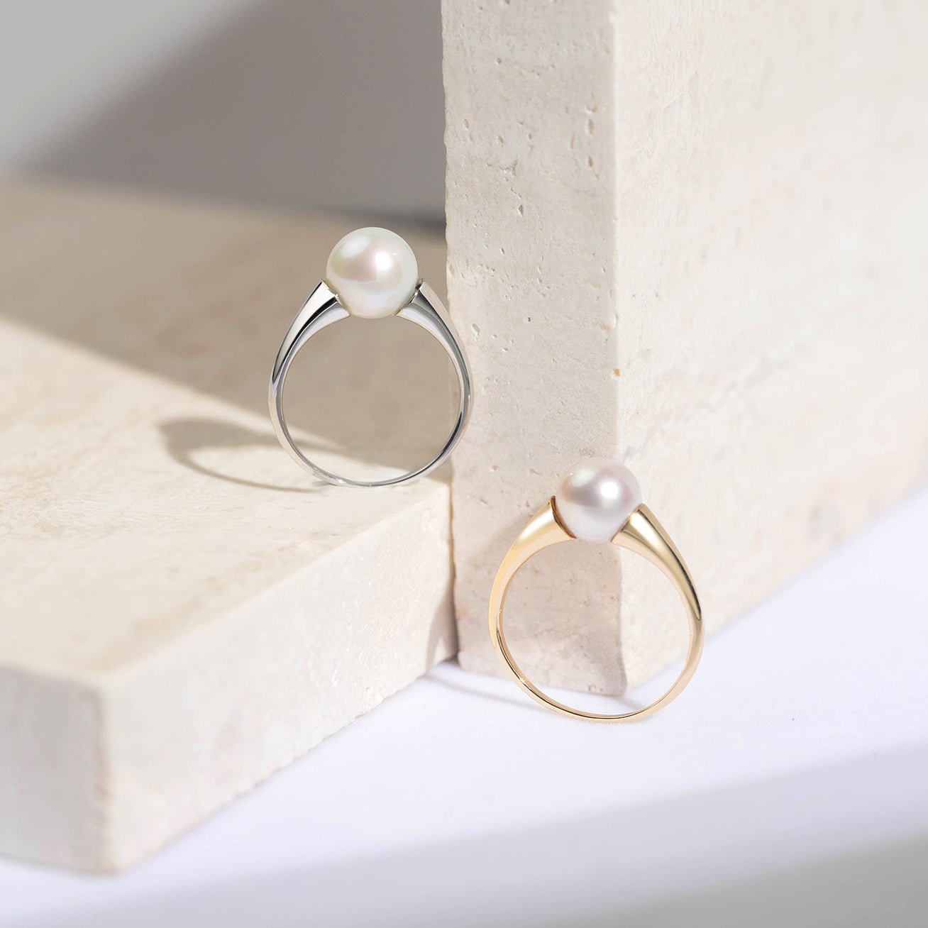 18K Gold Freshwater Pearl Ring for Women - Elegant & Timeless Jewelry Gift (KR00030) | Perfect for Weddings, Anniversaries & Special Occasions