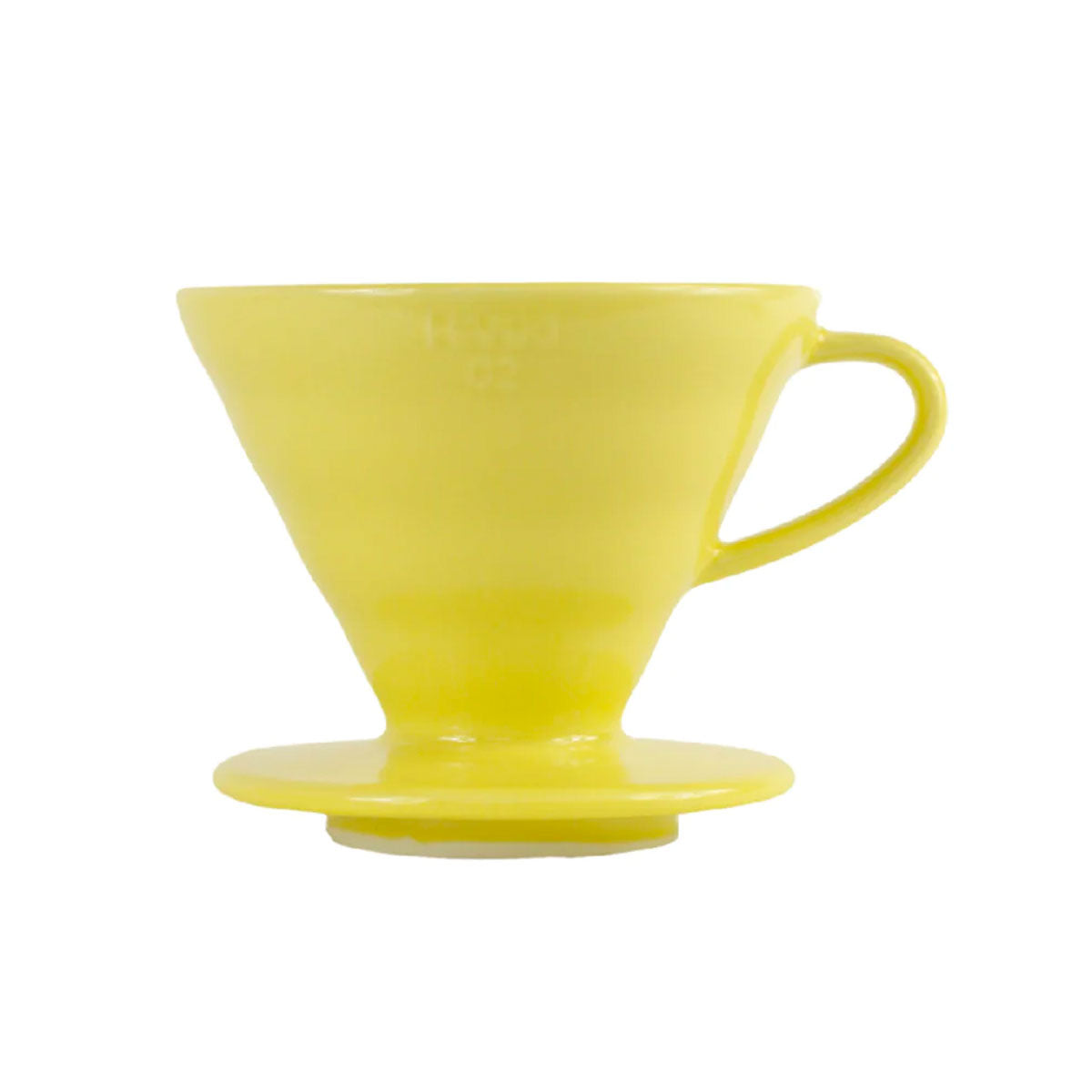 Hario V60 02 Ceramic Coffee Dripper - Premium Pour Over Coffee Maker in Lemon Yellow | Perfect for Home Brewing, Specialty Coffee & Gift for Coffee Lovers