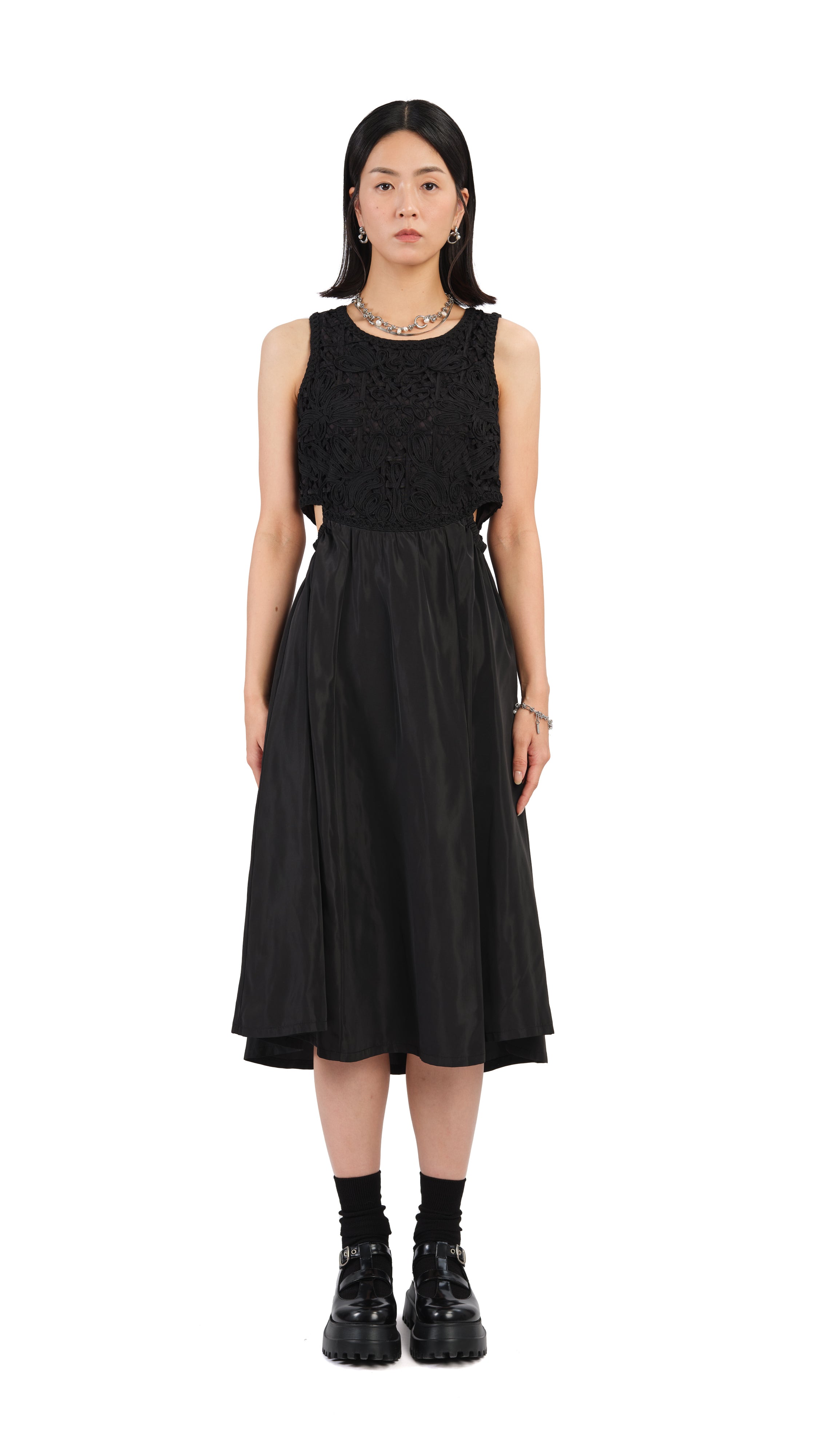 Elegant Cord Embroidery Floral Summer Dress for Women - Perfect for Beach Vacations, Garden Parties & Date Nights
