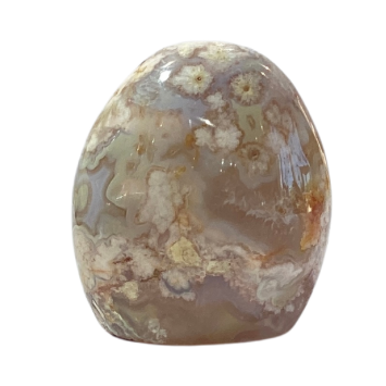 Natural Flower Agate Free Form Stone - Healing Crystal for Meditation, Chakra Balancing & Home Decor | Perfect for Yoga, Reiki & Spiritual Gifts