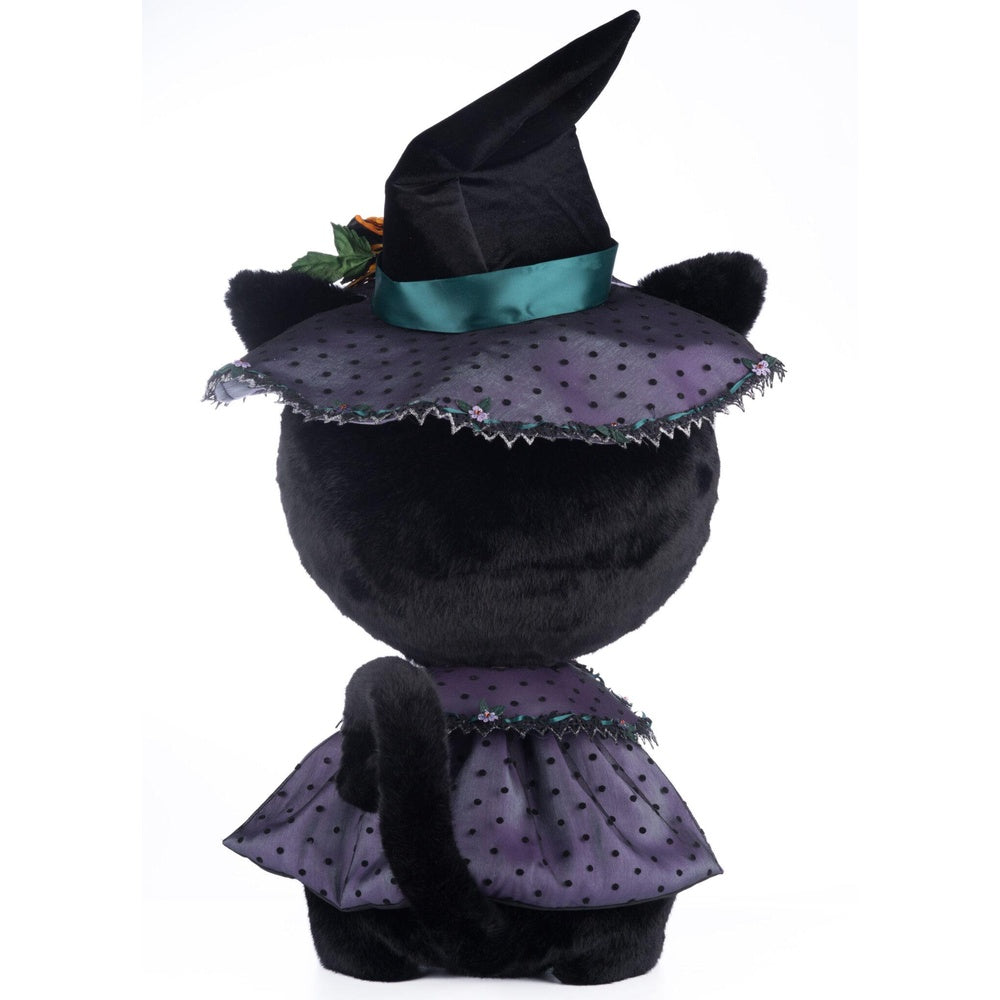 Black Cat Candy Container - Halloween Treat Holder by Katherine's Collection - Perfect for Trick or Treat, Party Favors & Home Decor