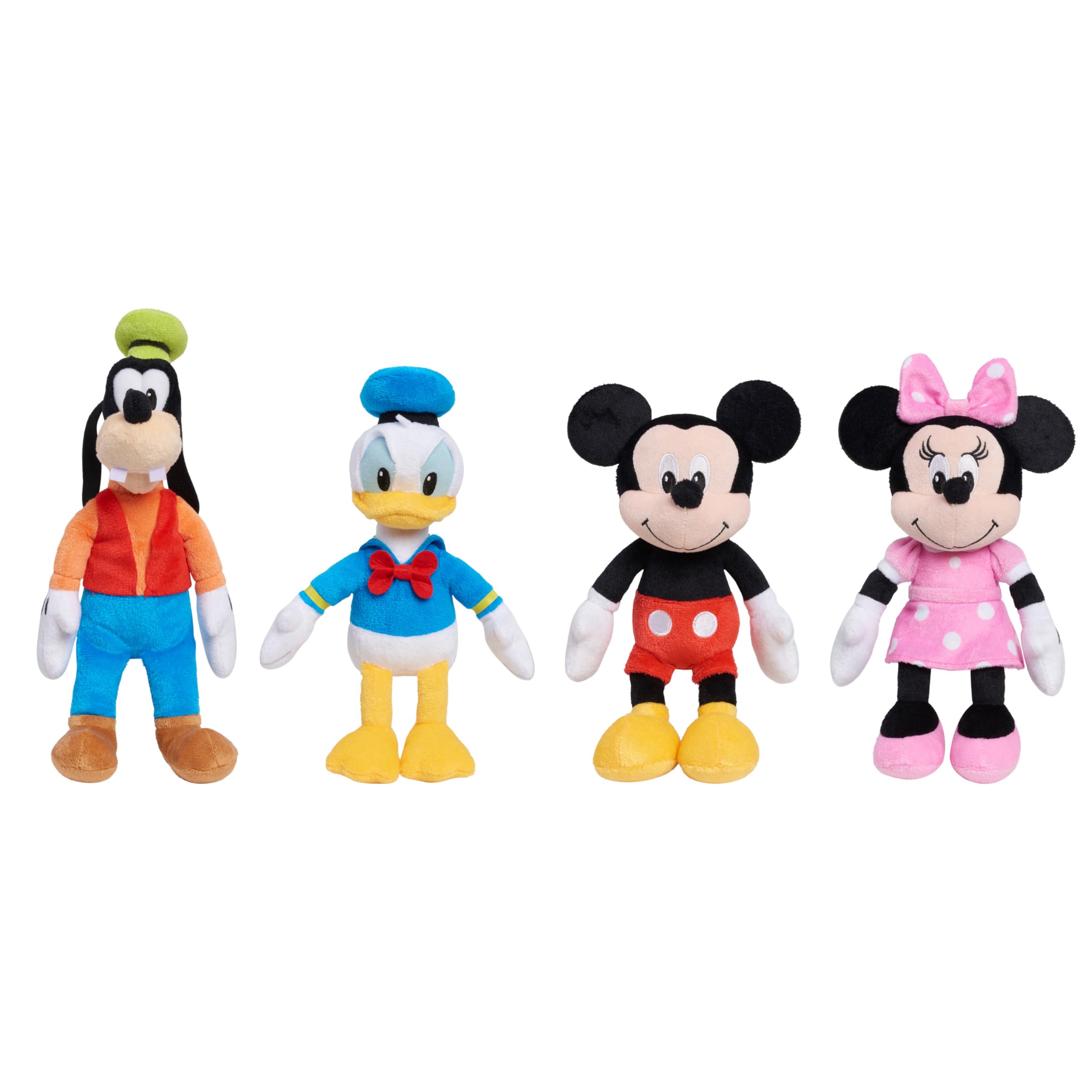 Disney Junior Mickey Mouse & Donald Duck Plush Stuffed Animals - Soft Cuddly Toys for Kids Ages 2+ by Just Play | Perfect for Playtime, Bedtime & Disney Themed Birthday Gifts
