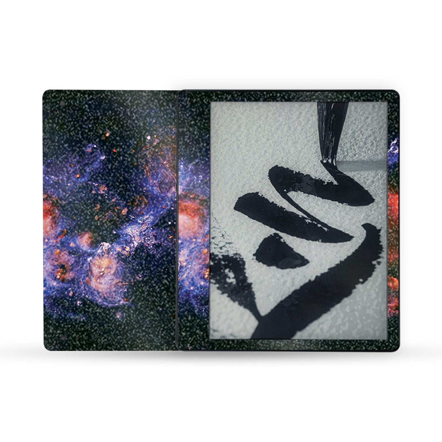 MightySkins Glossy Glitter Skin Cover for Amazon Kindle Scribe (2022) - Full Wrap Protection, Andromeda Design | High-Gloss Sparkle Finish | Easy Application | Made in USA | Perfect for Reading, Travel & Gift Giving