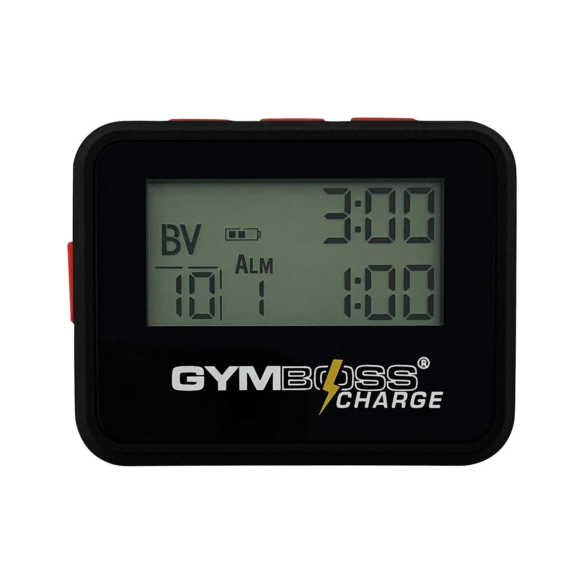 Gymboss Charge Interval Timer and Stopwatch - Digital Workout Timer for HIIT, Boxing, Running & Fitness Training - Perfect for Coaches, Athletes & Home Gym Use