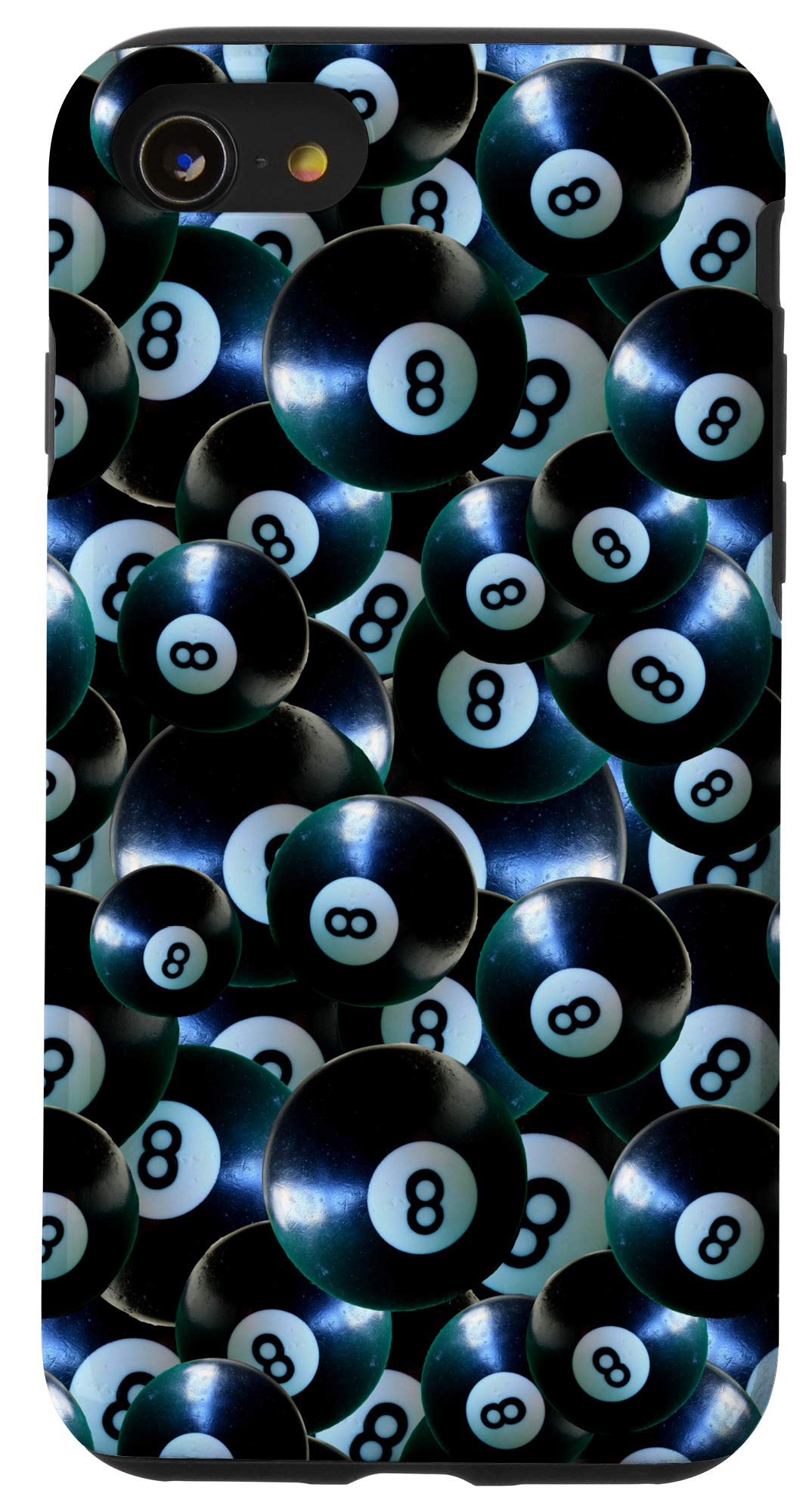 iPhone SE (2020) / 7 / 8 8 Ball Patterned Phone Case - Cute Billiard Pool Design Protective Cover for Women & Men - Perfect for Billiards Lovers, Bar Nights & Casual Use