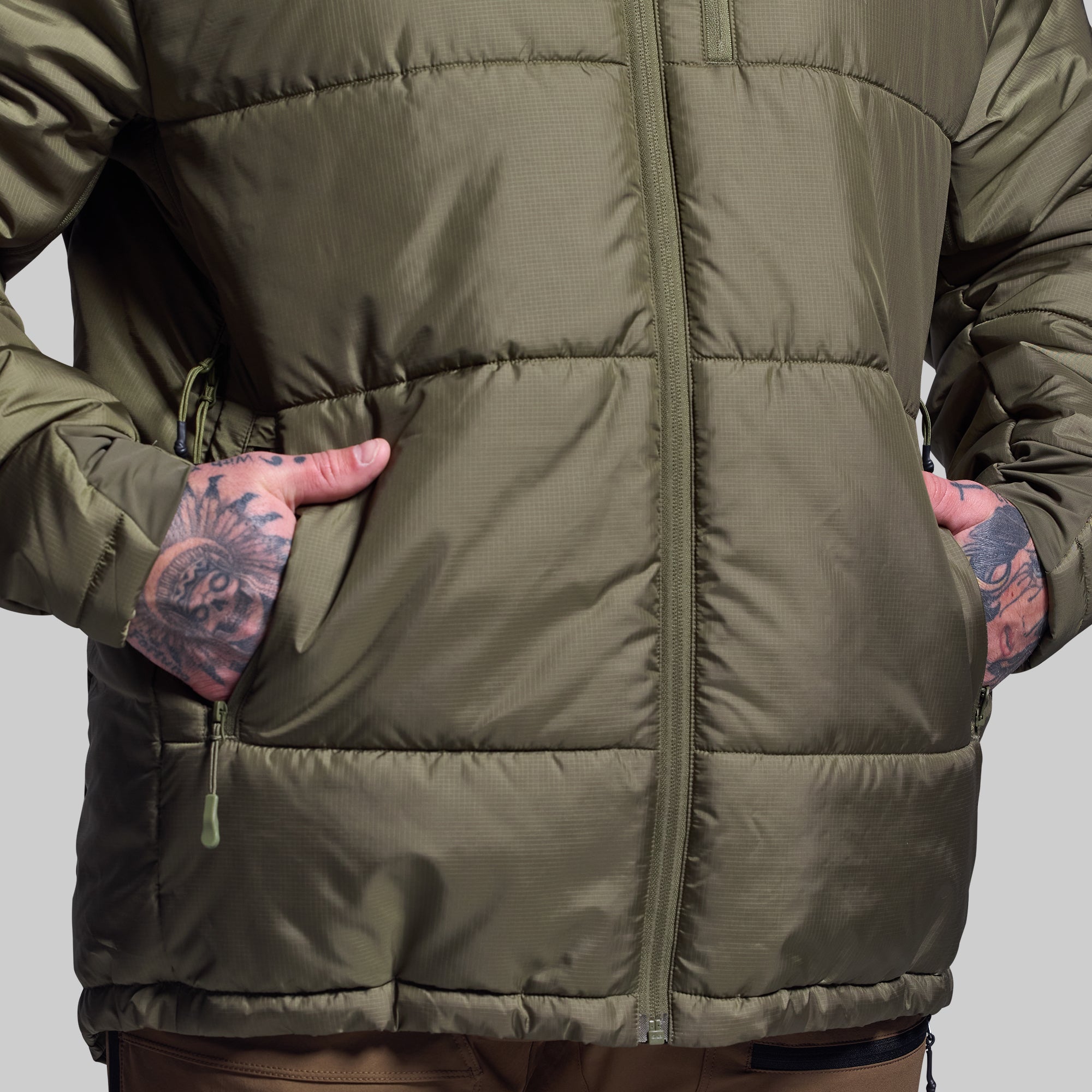 Men's Tundra Jacket 2.0 - Waterproof Windproof Winter Coat (OD Green) for Outdoor Hiking, Camping & Snow Activities
