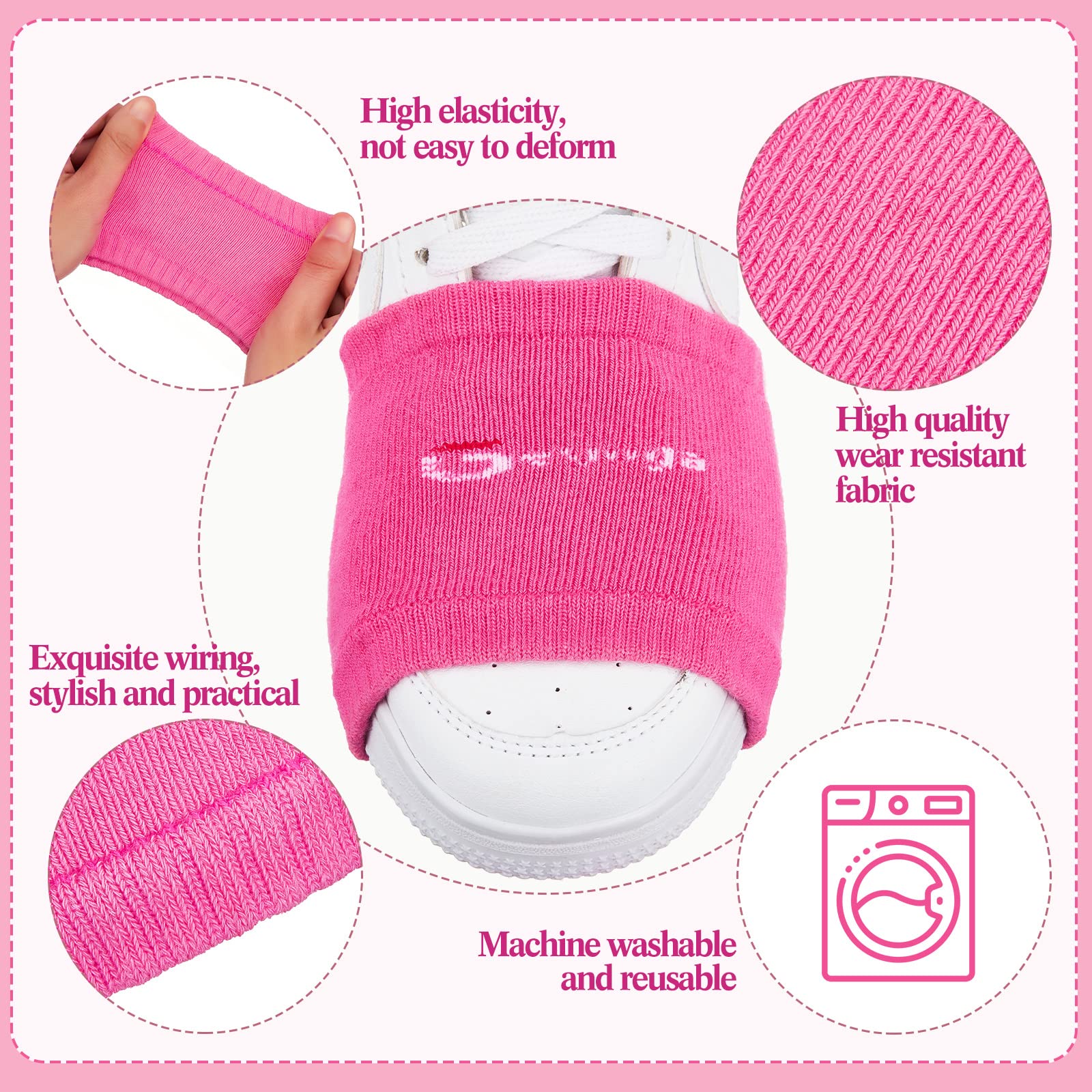 Geyoga Non-Slip Shoe Socks for Smooth Floors - Knee Protection Socks for Wooden Floors | Perfect for Yoga, Pilates, Home Workouts & Indoor Activities