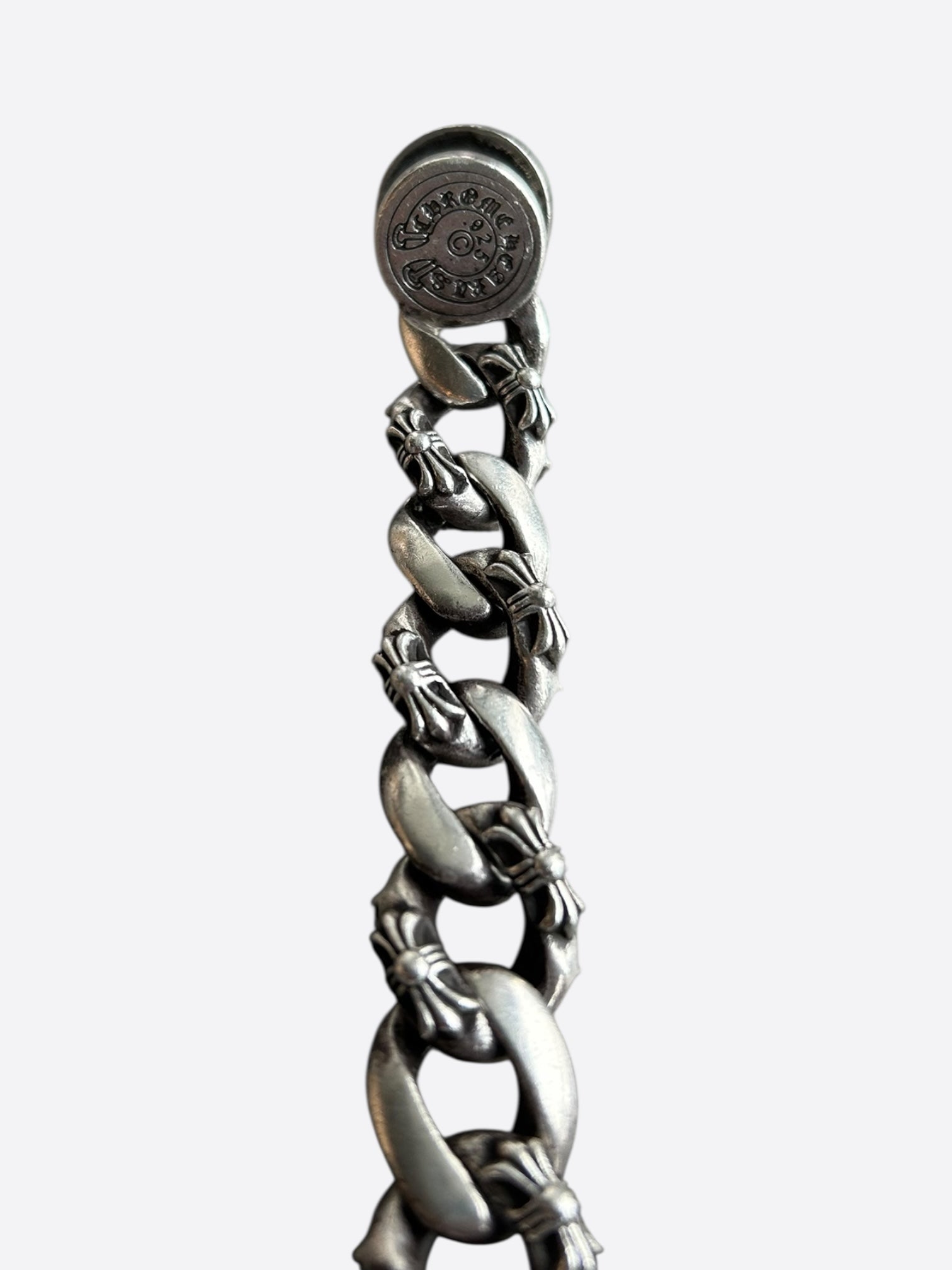 Chrome Hearts Sterling Silver Fancy Cuban Link Bracelet for Men & Women - Luxury Hip Hop Jewelry Gift for Birthday, Anniversary & Special Occasions