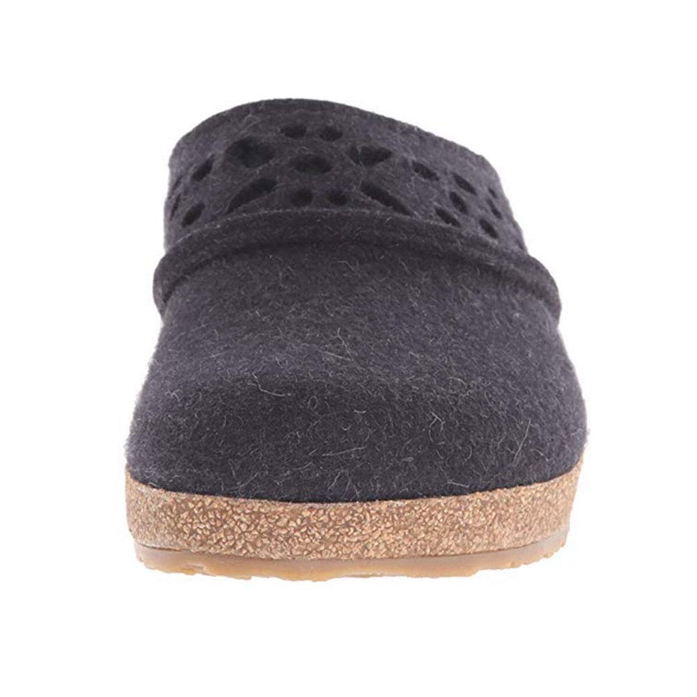 Haflinger Women's Lacey Clog - Comfortable Wool Slippers for Indoor & Outdoor Use - Perfect for Home, Office, and Relaxation