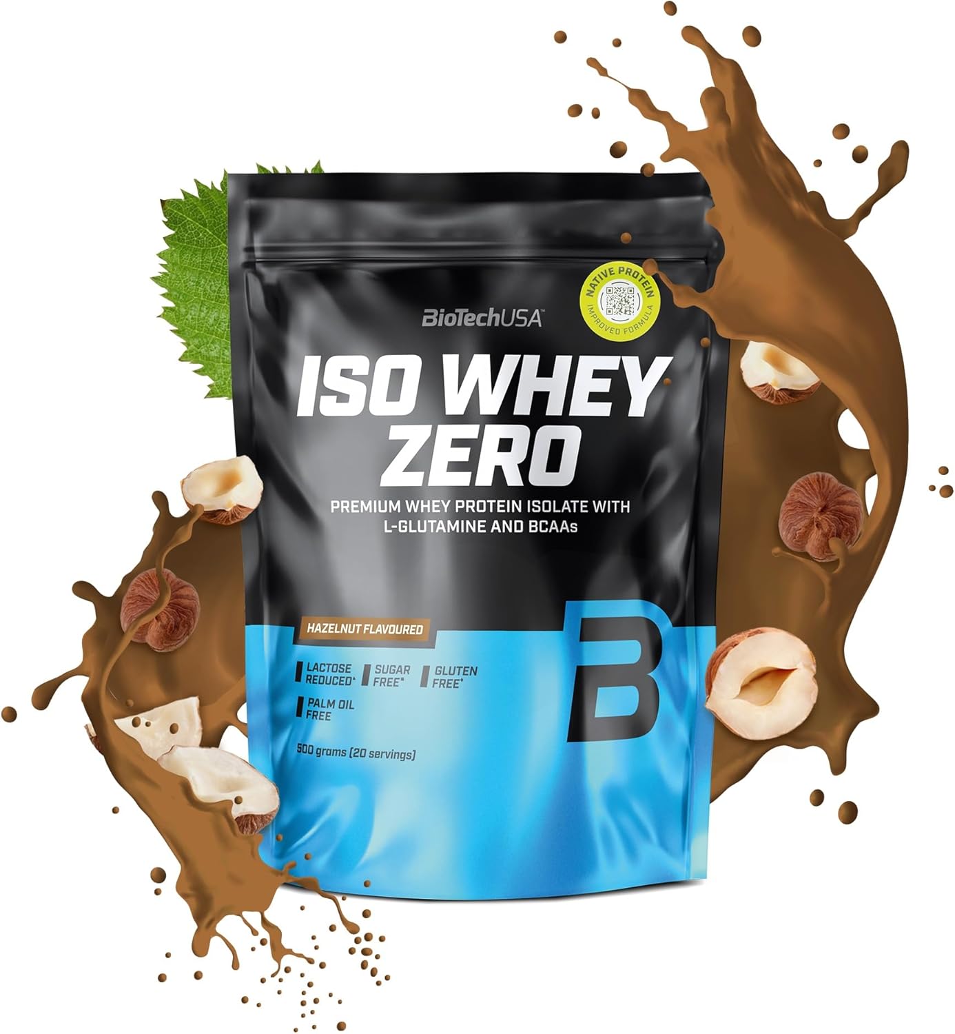 BioTechUSA Iso Whey Zero 500g - Premium Whey Protein Isolate Powder for Muscle Growth & Recovery - Ideal for Post-Workout, Weight Loss & Fitness Enthusiasts