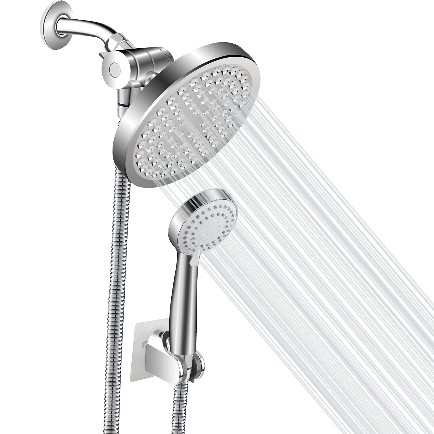 **High Pressure Handheld Shower Head Set - Adjustable Shower Head for Home & Spa Massage - Perfect for Relaxation & Water Saving (Combo Shower Head)**