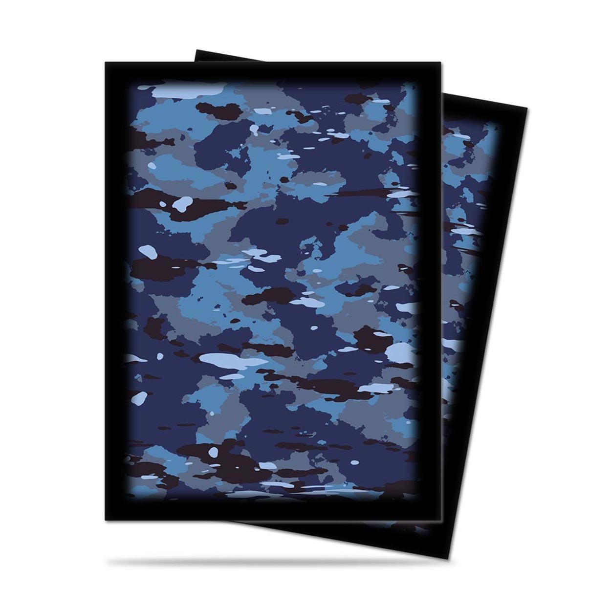Premium Standard Deck Protectors - Navy Camo Design - Durable Playing Card Protectors for Poker, MTG, and Collectible Card Games - Perfect for Game Nights and Card Enthusiasts