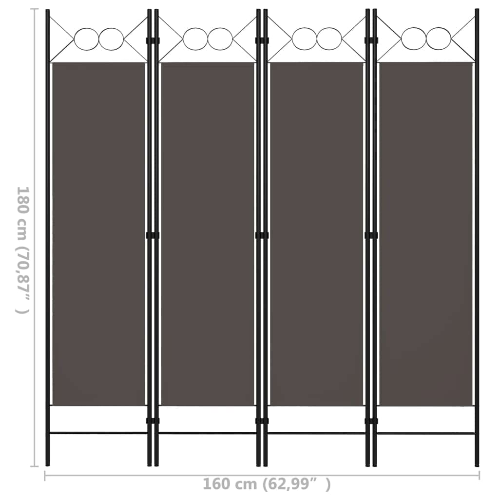 SKM 4-Panel Room Divider Screen - 63