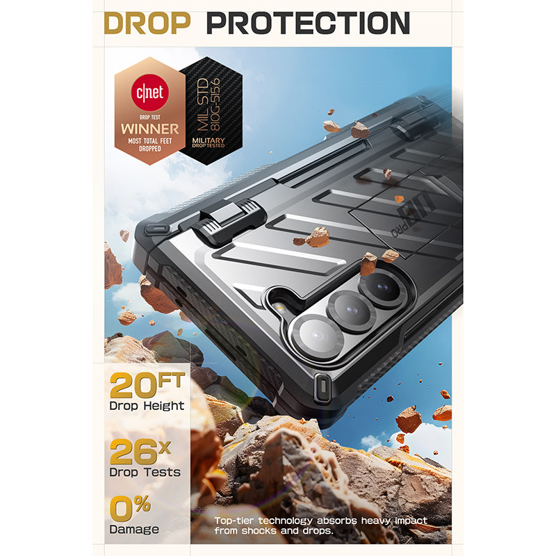 Samsung Galaxy Z Fold6 Unicorn Beetle PRO Rugged Case - Heavy Duty Protection, Shockproof & Scratch Resistant Cover for Everyday Use, Work & Outdoor Activities (Black)