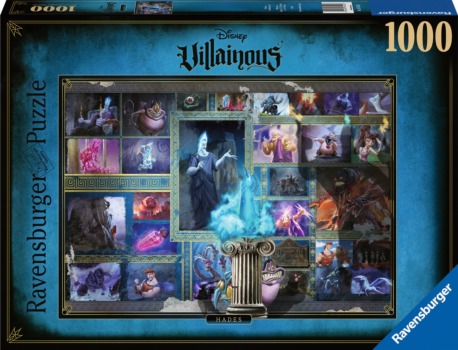Disney Villainous Hades 1000 Piece Jigsaw Puzzle - Challenging Collectible Puzzle for Adults & Teens, Perfect for Family Game Nights & Disney Fans