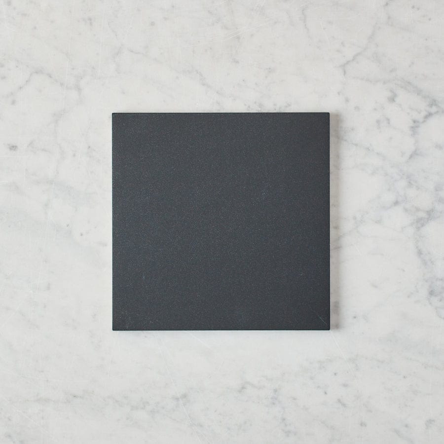 Premium Black Encaustic Look Square Tile - Silver Beach Collection | Durable Ceramic Floor & Wall Tiles for Bathroom, Kitchen & Outdoor Patio
