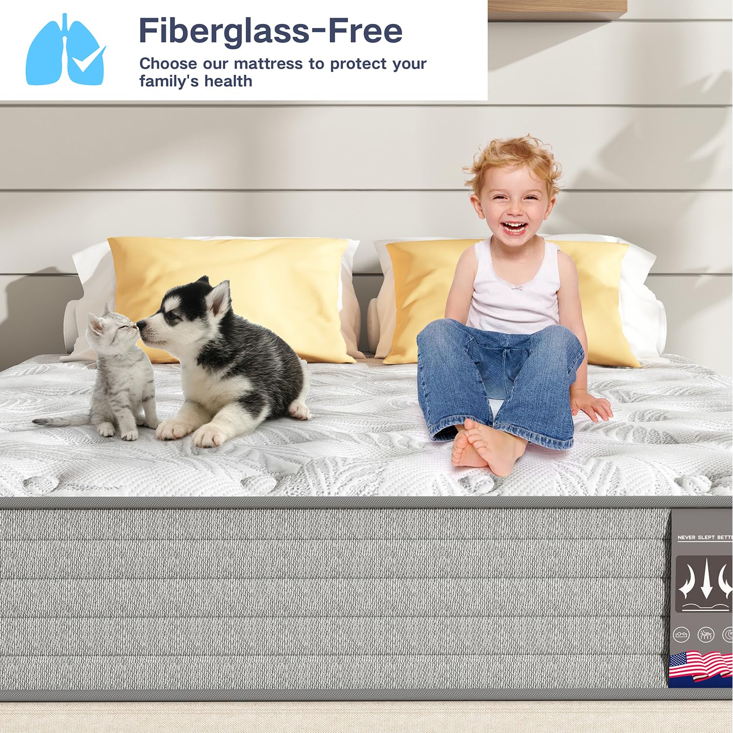 12 Inch Twin XL Hybrid Mattress in a Box - Gel Memory Foam & Pocket Springs for Back Support, Pressure Relief - Medium Firm, CertiPUR-US Certified (39