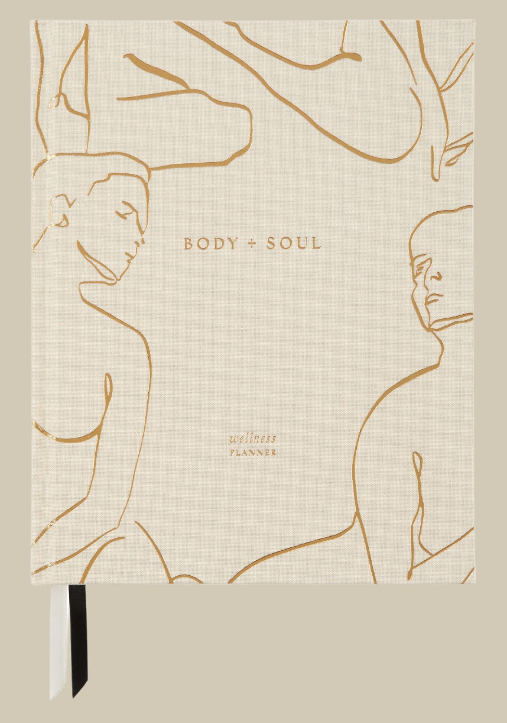 Body & Soul Wellness Journal and Planner - Premium Cloth Cover for Mindful Living | Daily Gratitude, Goal Tracking & Self-Care Organization | Perfect for Meditation, Yoga & Personal Growth