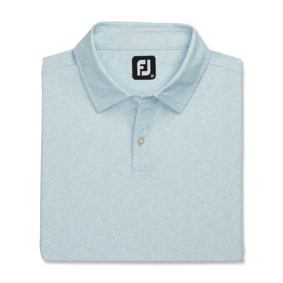 FootJoy Paint Splatter Print Lisle Self Collar Golf Polo Shirt for Men - Moisture Wicking Performance Top for Golfing & Casual Wear
