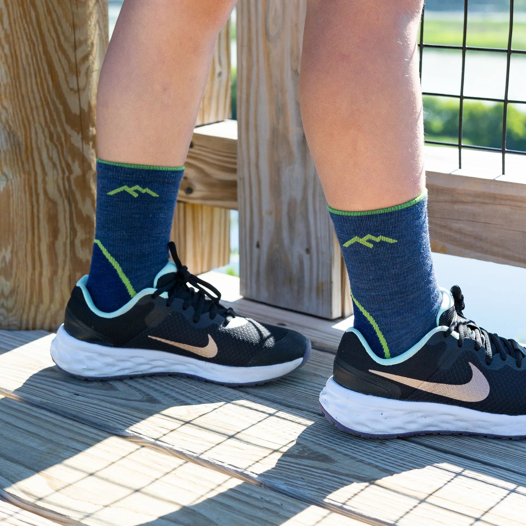 Darn Tough Denim Light Hiker Micro Crew Socks - Comfortable Hiking Socks for Outdoor Adventures & Daily Wear