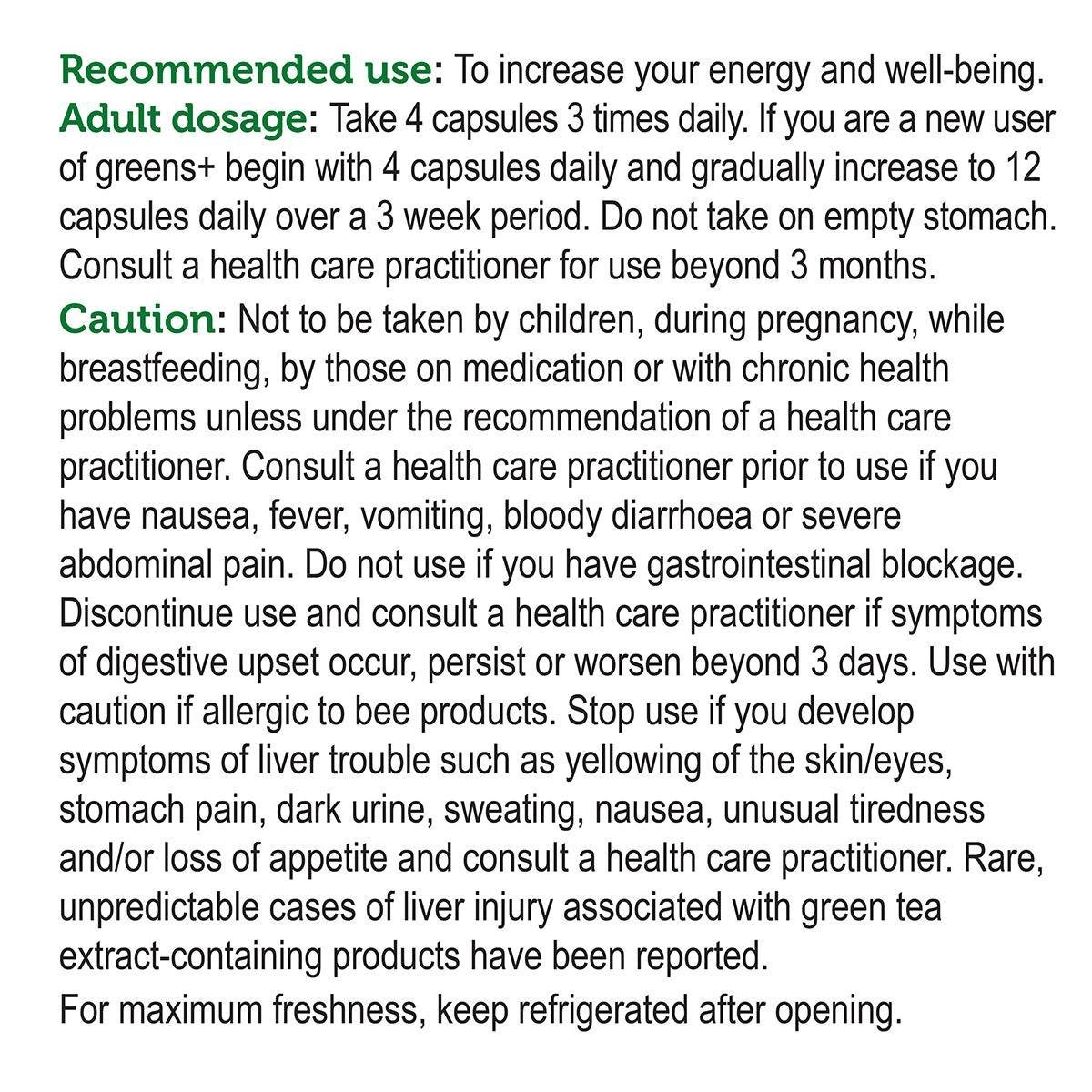 Genuine Health Greens+ Original 240 Capsules - Superfood Supplement for Detox & Energy Boost | Perfect for Daily Wellness & Active Lifestyles