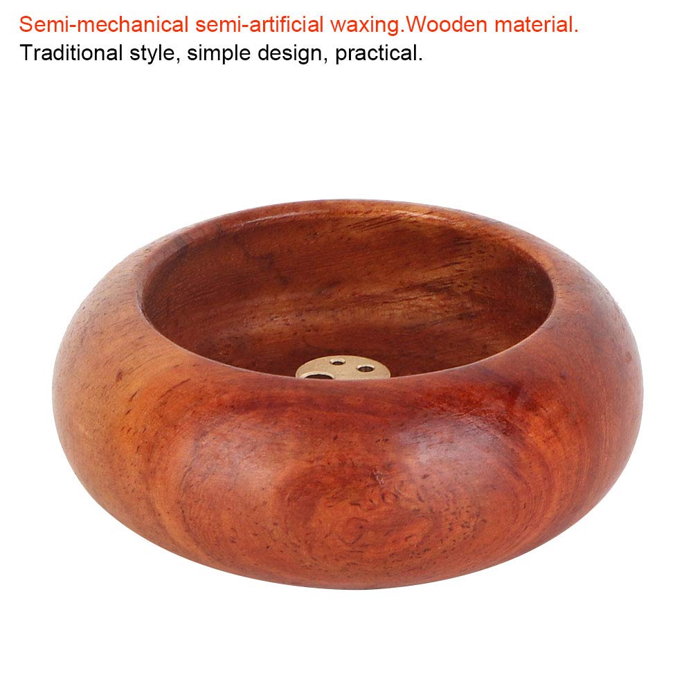 Premium Rosewood Incense Holder - Mini Round Bowl Design for Incense Sticks | Buddhist Supplies & Meditation Accessories | Perfect for Home Altar, Yoga Studio, and Spiritual Practices