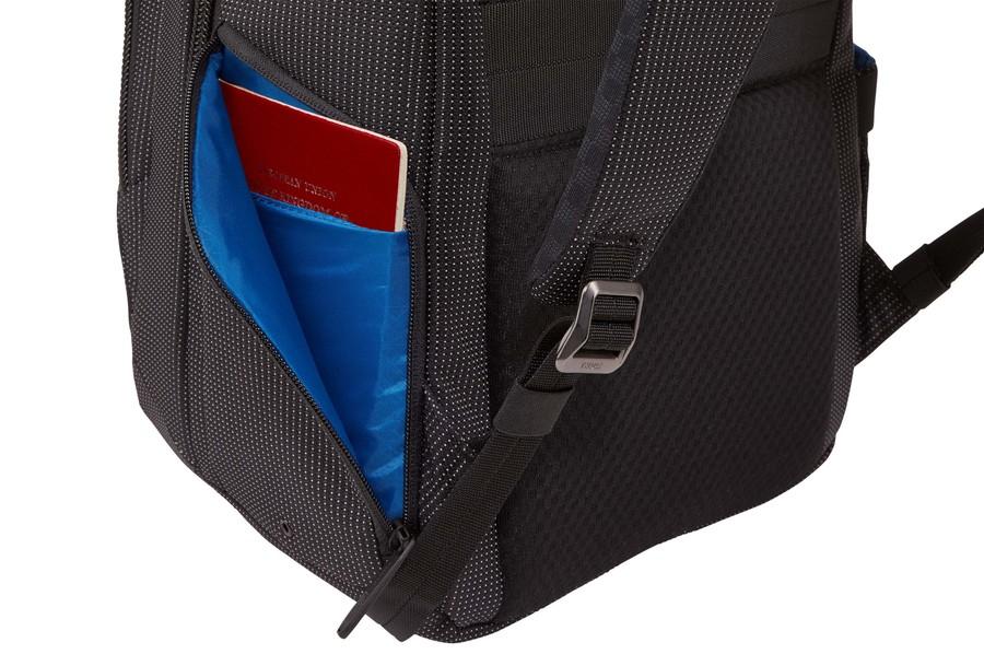 Thule Crossover 2 Laptop Backpack 20L - Durable Water-Resistant Business & Travel Backpack for Men & Women - Perfect for Commuting, Office Work & College Students (Black)