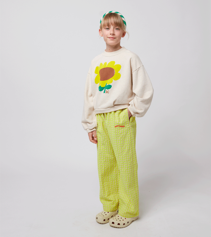 Vichy Woven Trousers for Women by Bobo Choses - Stylish Checkered Pants for Casual Outings & Spring Fashion