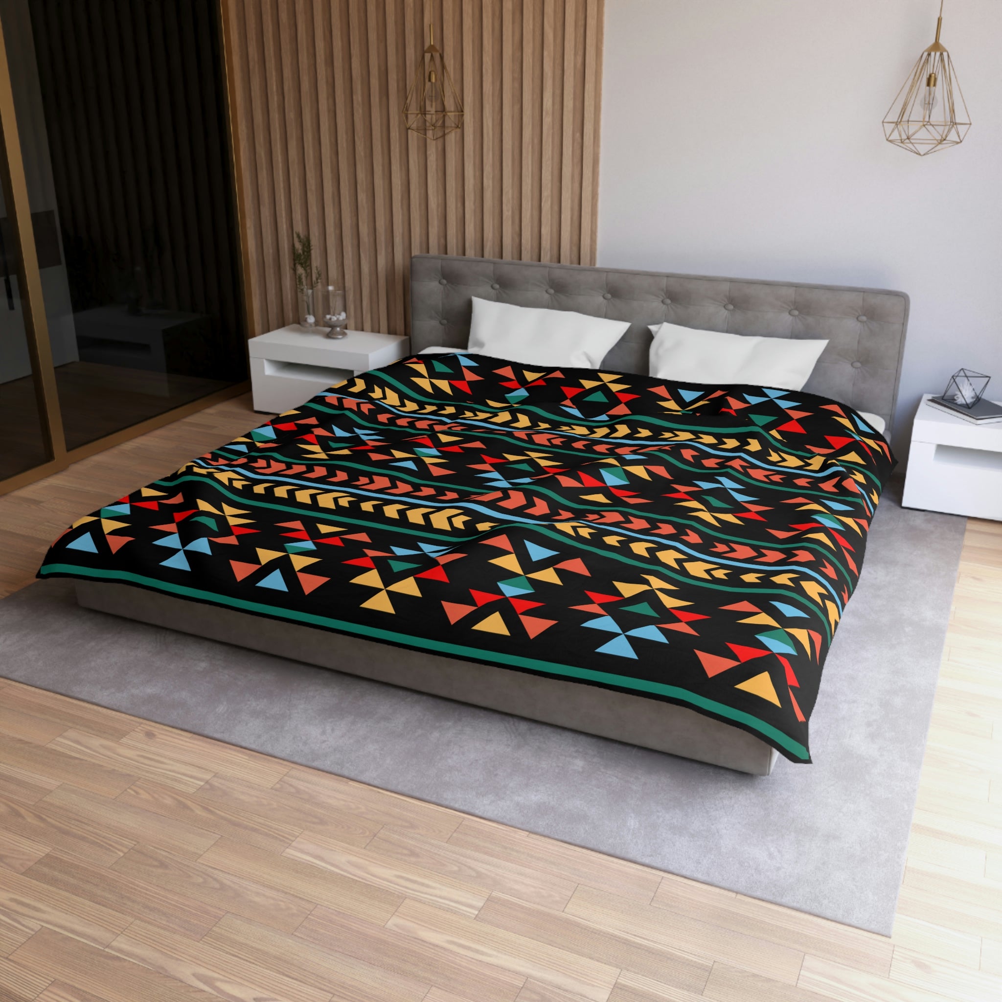 Southwestern Night Canyon Print Duvet Cover - Soft Microfiber Bedding Set in 3 Sizes (Twin/Queen/King) for Cozy Bedroom Decor & Southwestern Style Home