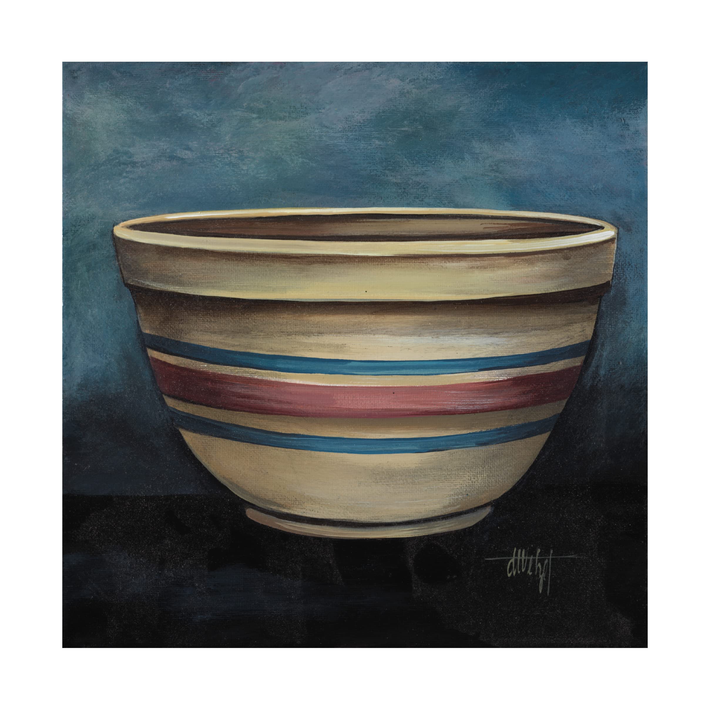 Trademark Fine Art 'Bread Bowl' Canvas Wall Art Print by Debbi Wetzel - Perfect for Kitchen, Dining Room & Farmhouse Decor