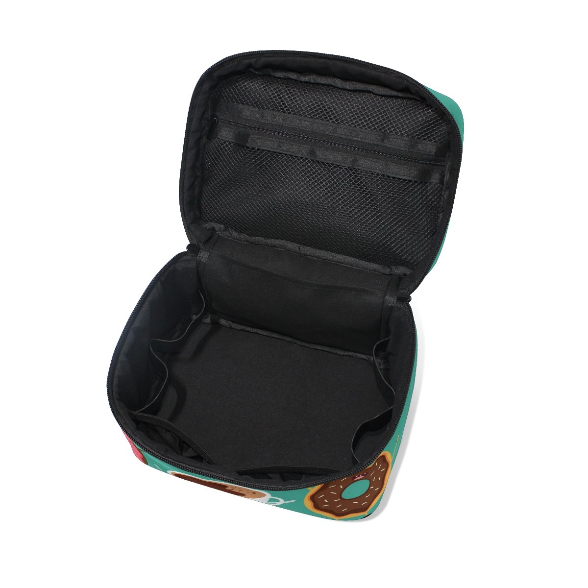 Sweet Donut Cosmetic Bag for Travel - Cute Makeup Train Case & Storage Organizer | Perfect for Girls, Women & Teens | Travel, Gym, School & Daily Use