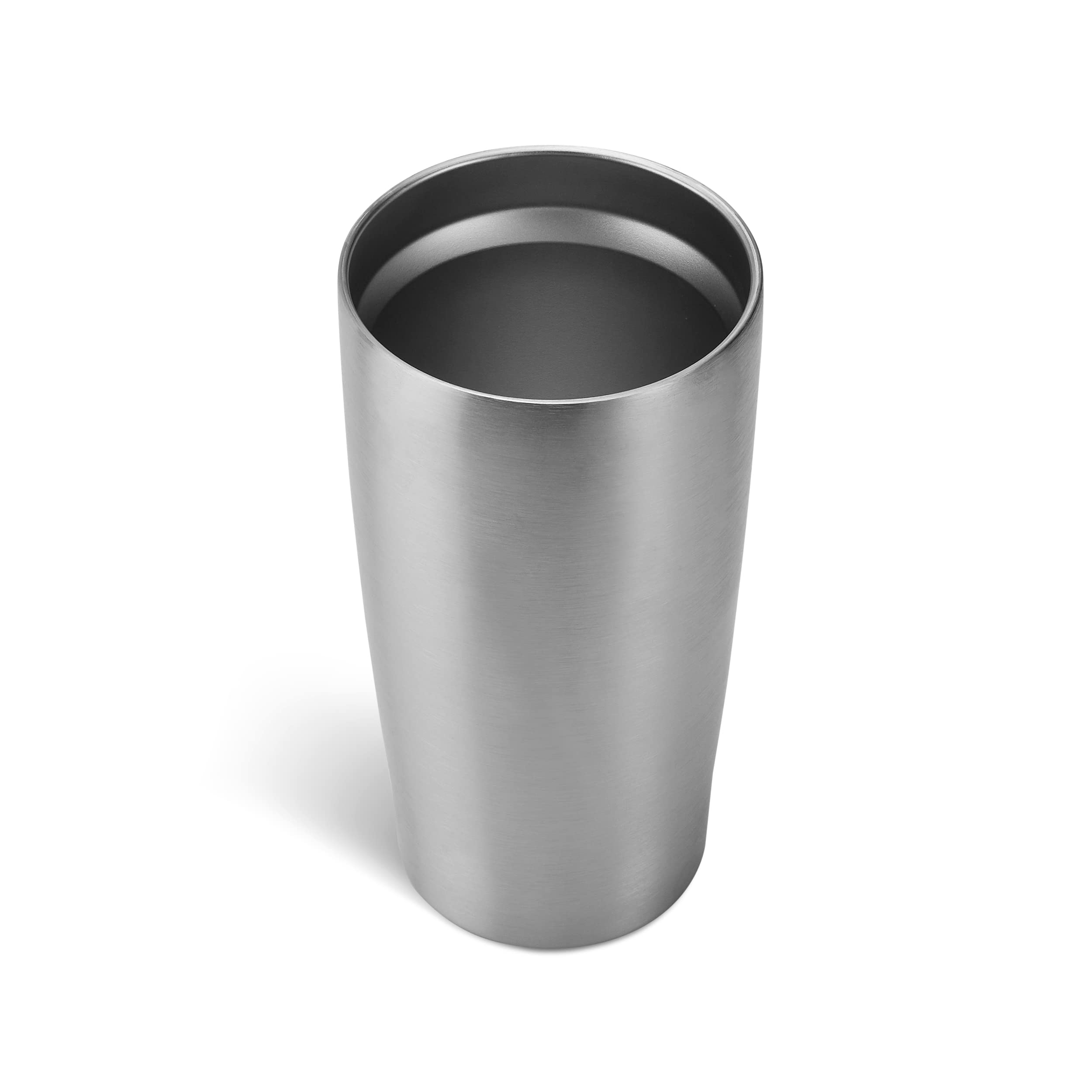 Makerflo Silver 20 oz Curve Stainless Steel Tumbler with Lid & Straw - Bulk Pack of 25 | DIY Customizable Cups for Epoxy, UV DTF, Vinyl & Laser Engraving | Perfect for Personalized Gifts, Promotional Events & Home Use