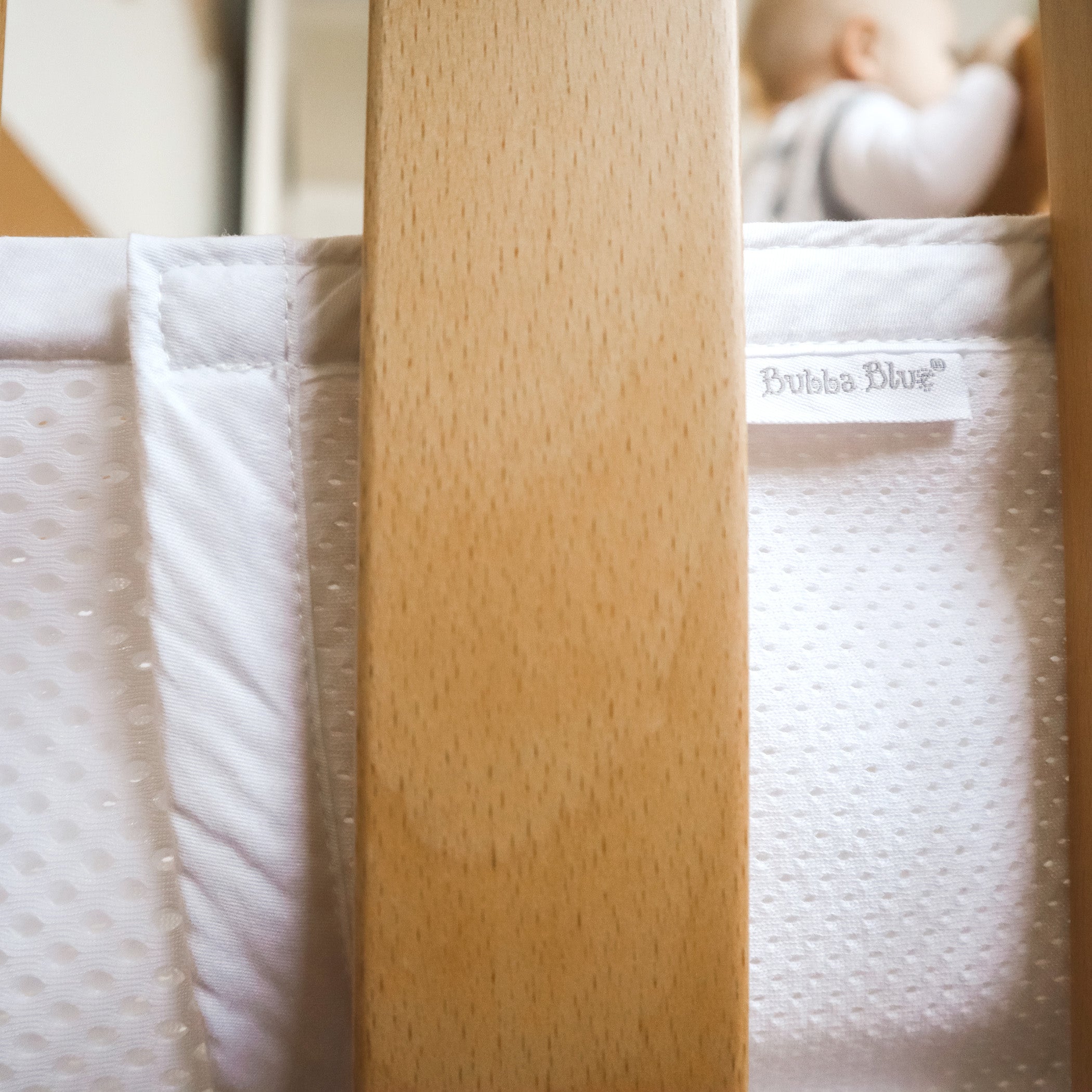 Breathe Easy® White Cot Liner - Soft, Breathable Baby Crib Mattress Cover for Safe & Comfortable Sleep - Perfect for Nursery, Daycare & Travel