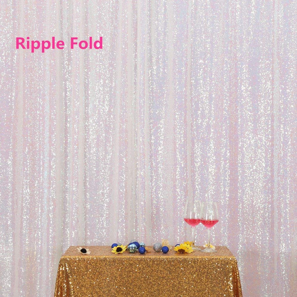 10FTx10FT Iridescent Sequin Backdrop for Photography, Photo Booth, and Party Decor | Perfect for Weddings, Birthdays, and Events