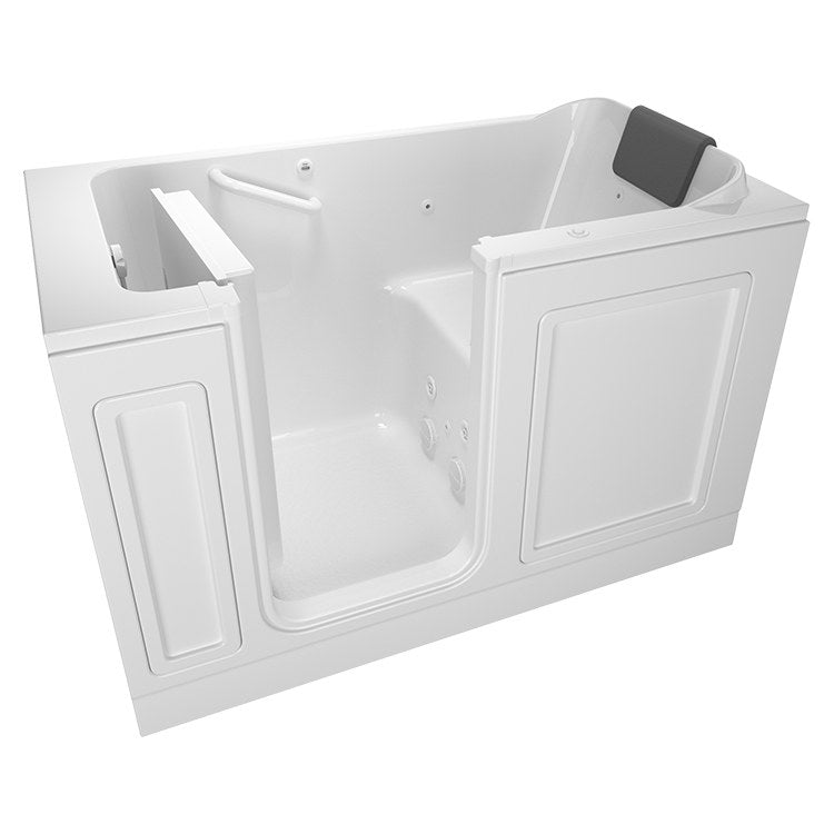 32W x 60L Acrylic Walk-In Whirlpool Bathtub - Left Hand Drain - Spa Quality Soaking Tub for Relaxation & Hydrotherapy at Home
