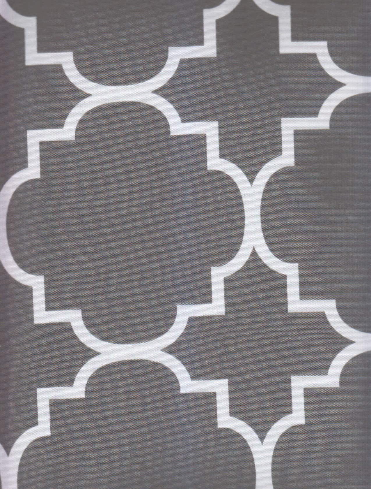 Panama Tile Pattern Waterproof Zippered Umbrella Tablecloth - 70 Inch Round Outdoor Dining Cover (Grey) | Perfect for Patio, Garden, Poolside & Restaurant Use