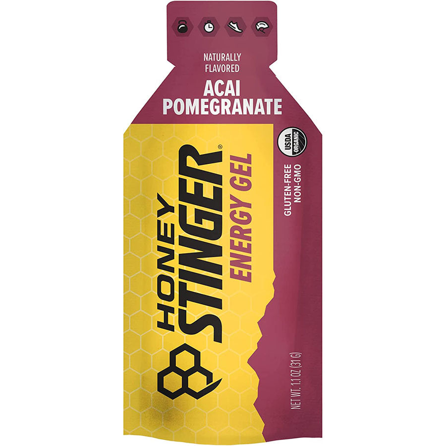 **Acai Pomegranate Energy Gel – Natural Electrolyte Boost for Runners, Cyclists & Athletes – Quick Energy Source for Workouts & Endurance Sports**