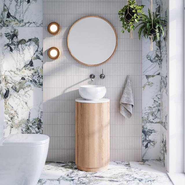 Ava Kit Kat Porcelain Mosaic Tile 300x296x6mm Satin White - Perfect for Kitchen Backsplash, Bathroom Walls & Shower Surrounds