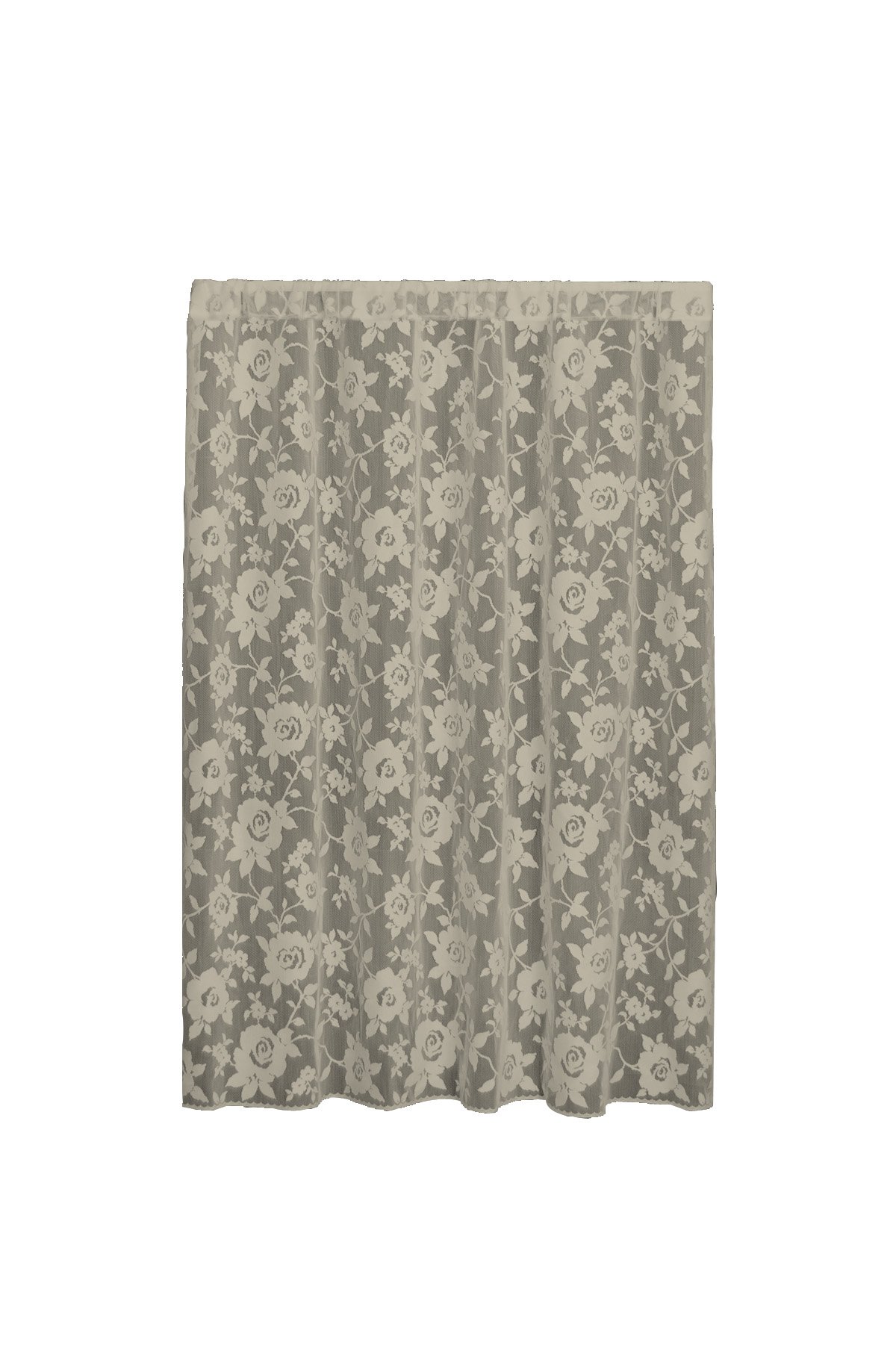 Heritage Lace Wheat Ashby Rose 60x63 Inch Floral Lace Curtain Panel - Elegant Window Treatment for Living Room, Bedroom & Dining Room Decor