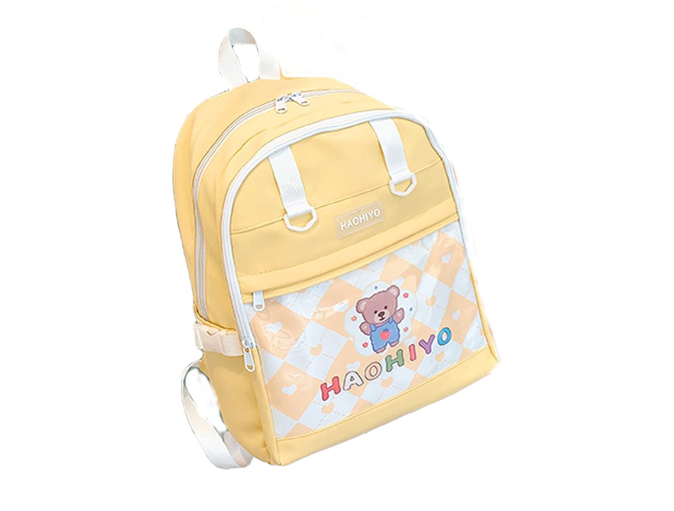Cute Kawaii Backpack for Girls - Stylish School Bookbag for Teens & Students - Lightweight & Durable (Yellow) - Perfect for School, Travel & Everyday Use