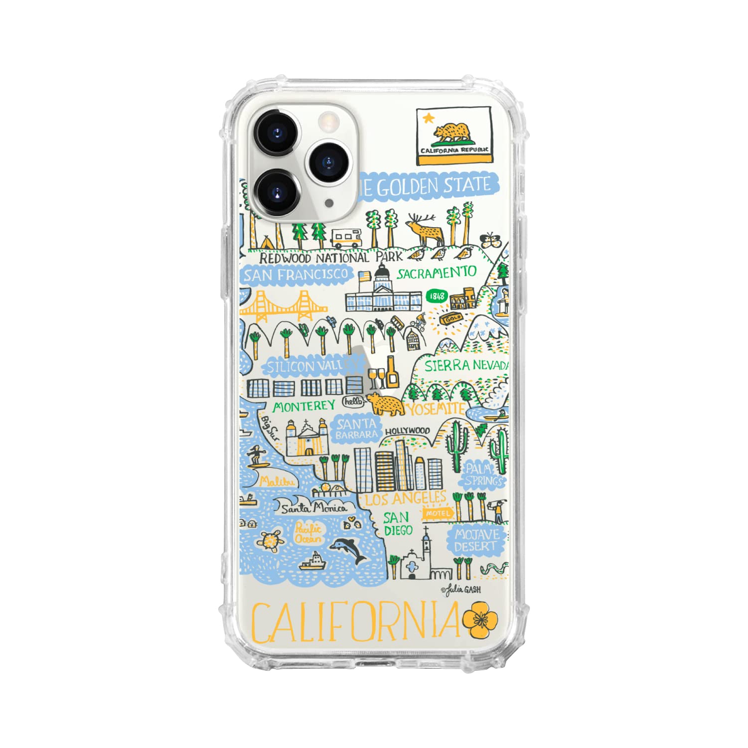OTM Essentials California Cityscape Travel Phone Case - Durable Protective Cover for iPhone & Samsung - Perfect for Vacation, Road Trips & Urban Adventures