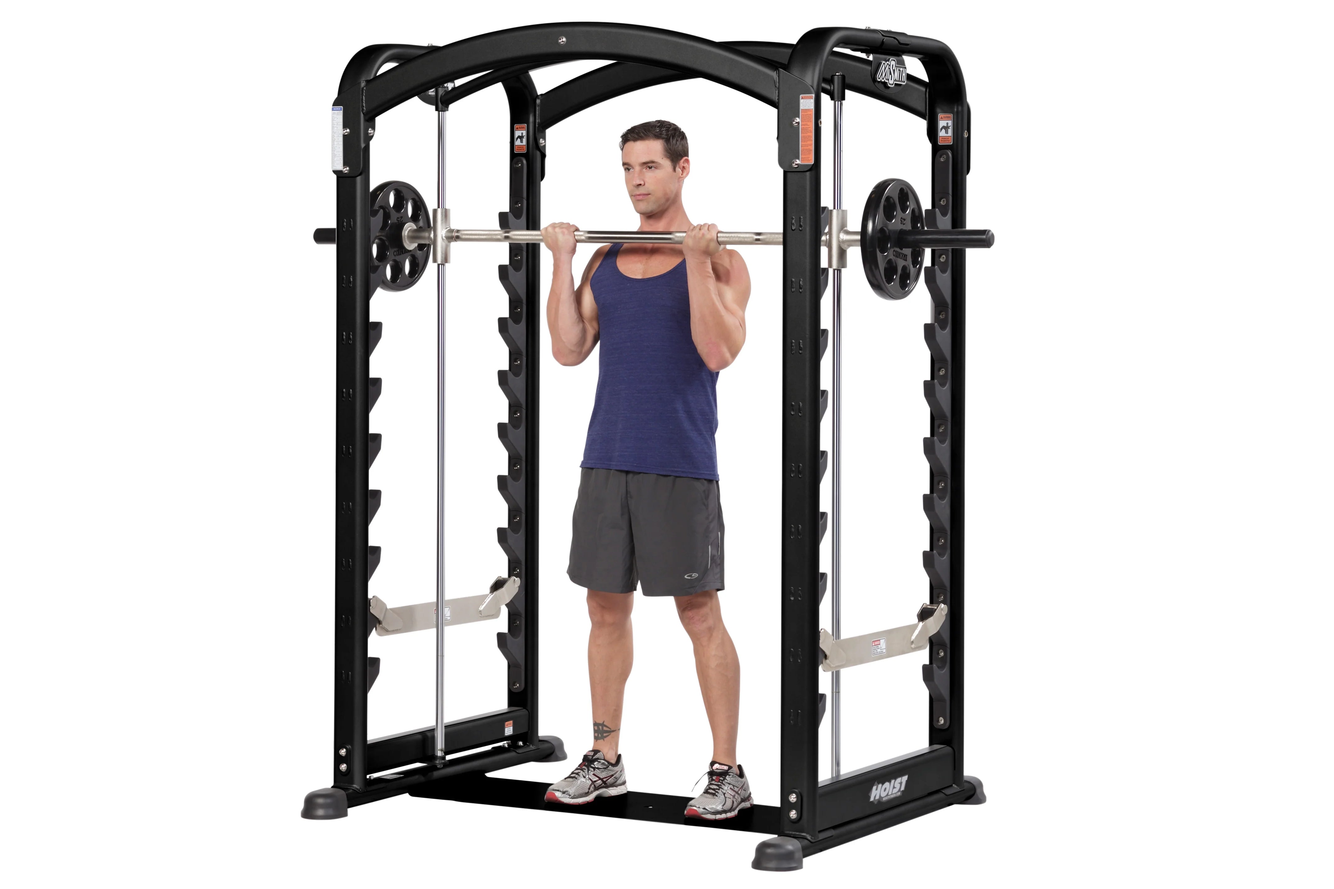 Hoist MISmith Dual Action Smith Machine - Heavy Duty Home Gym Equipment for Strength Training & Weightlifting | Perfect for Home Workouts & Commercial Gyms