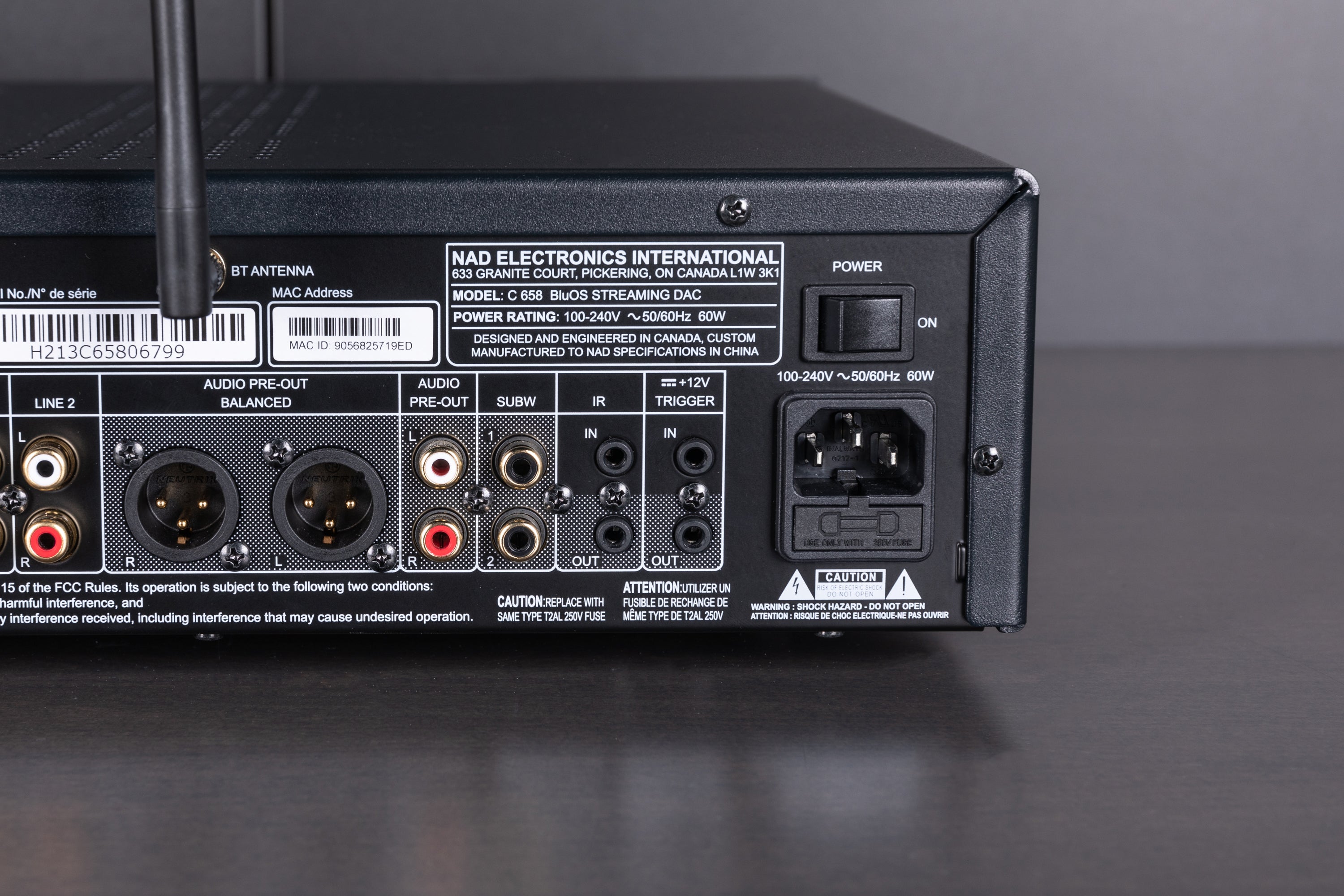 NAD C658 BluOS Streaming DAC Preamp - High-Resolution Audio for Home Theater & Music Systems | Perfect for Audiophiles & Home Entertainment Setups