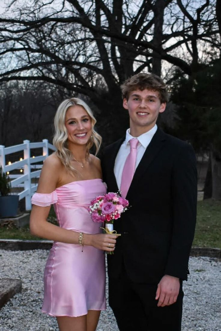 Elegant Off-The-Shoulder Short Pink Homecoming Dress J4060 - Perfect for Prom, Party & Special Occasions