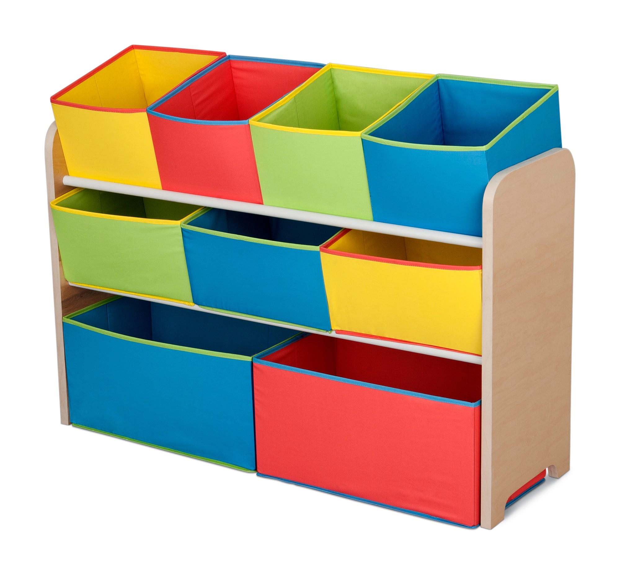 Deluxe Multi Bin Toy Organizer with Storage Bins - Kids Room Organization Solution for Toys, Books & Crafts - Perfect for Playrooms, Daycares & Home Storage