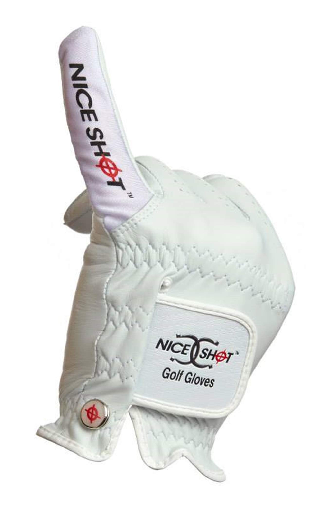 Premium Genuine Cabretta Leather Golf Glove for Men - Cadet White | Comfortable & Durable 