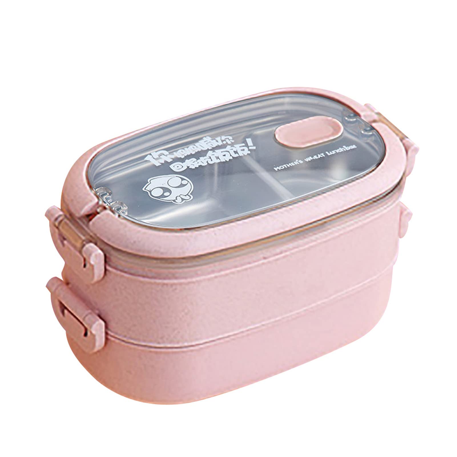 Microwaveable Stainless Steel Bento Lunch Box for Hot Food - Large Capacity 2-Layer Insulated Lunch Container for School, Office & Outdoor Use (Pink) - Perfect for Meal Prep, Picnics & Travel